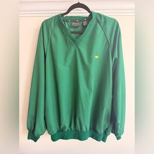 The Masters Collection Green Golf Pullover Windbreaker M Polyester